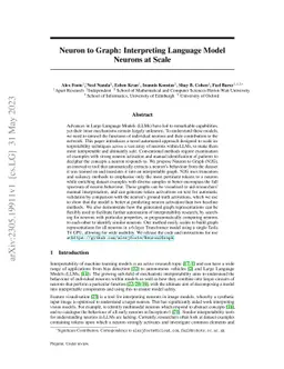 Neuron to Graph: Interpreting Language Model Neurons at Scale