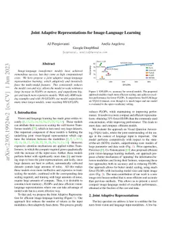 Joint Adaptive Representations for Image-Language Learning