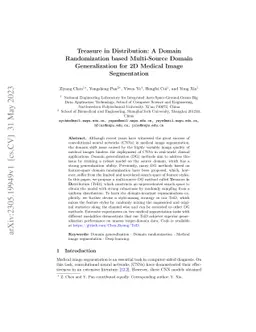 Treasure in Distribution: A Domain Randomization based Multi-Source
  Domain Generalization for 2D Medical Image Segmentation