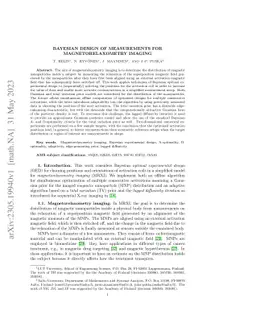 Bayesian design of measurements for magnetorelaxometry imaging