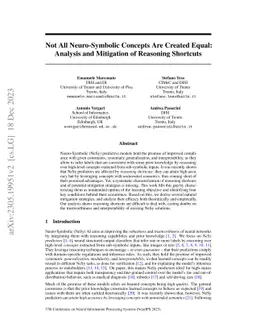 Not All Neuro-Symbolic Concepts Are Created Equal: Analysis and
  Mitigation of Reasoning Shortcuts