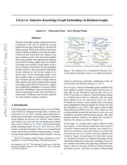 InGram: Inductive Knowledge Graph Embedding via Relation Graphs