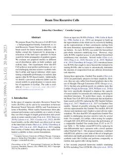 Beam Tree Recursive Cells