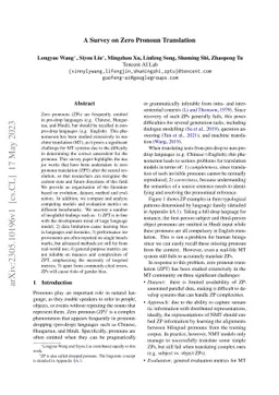 A Survey on Zero Pronoun Translation