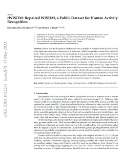 rWISDM: Repaired WISDM, a Public Dataset for Human Activity Recognition