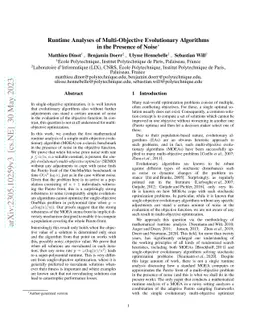 Runtime Analyses of Multi-Objective Evolutionary Algorithms in the
  Presence of Noise