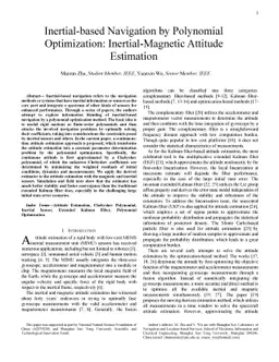 Inertial-based Navigation by Polynomial Optimization: Inertial-Magnetic
  Attitude Estimation