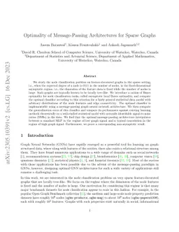 Optimality of Message-Passing Architectures for Sparse Graphs