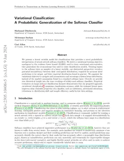 Variational Classification