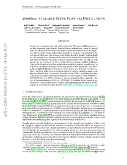 ZeroFlow: Scalable Scene Flow via Distillation