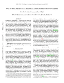 VVC+M: Plug and Play Scalable Image Coding for Humans and Machines