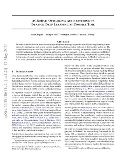 ACRoBat: Optimizing Auto-batching of Dynamic Deep Learning at Compile
  Time