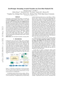 ZeroPrompt: Streaming Acoustic Encoders are Zero-Shot Masked LMs