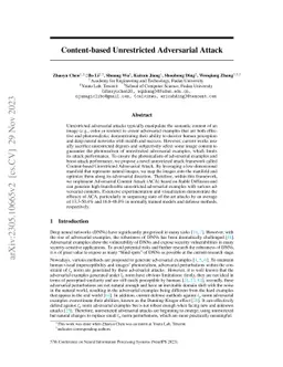Content-based Unrestricted Adversarial Attack