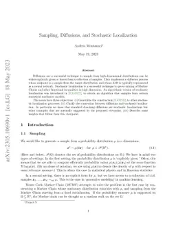 Sampling, Diffusions, and Stochastic Localization