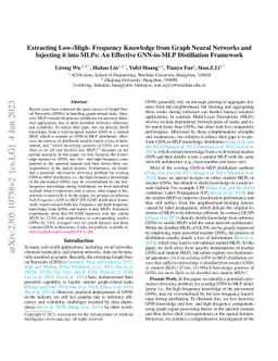 Extracting Low-/High- Frequency Knowledge from Graph Neural Networks and
  Injecting it into MLPs: An Effective GNN-to-MLP Distillation Framework
