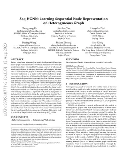 Seq-HGNN: Learning Sequential Node Representation on Heterogeneous Graph