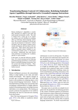 Transforming Human-Centered AI Collaboration: Redefining Embodied Agents
  Capabilities through Interactive Grounded Language Instructions