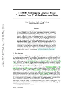 MedBLIP: Bootstrapping Language-Image Pre-training from 3D Medical
  Images and Texts