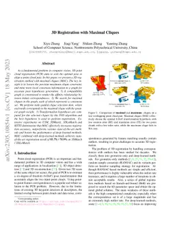 3D Registration with Maximal Cliques