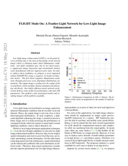 FLIGHT Mode On: A Feather-Light Network for Low-Light Image Enhancement