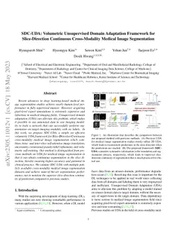 SDC-UDA: Volumetric Unsupervised Domain Adaptation Framework for
  Slice-Direction Continuous Cross-Modality Medical Image Segmentation