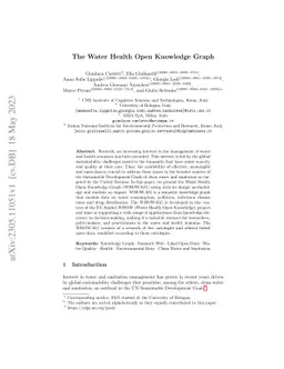 The Water Health Open Knowledge Graph