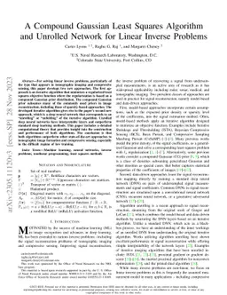 A Compound Gaussian Least Squares Algorithm and Unrolled Network for
  Linear Inverse Problems