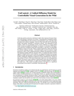 UniControl: A Unified Diffusion Model for Controllable Visual Generation
  In the Wild
