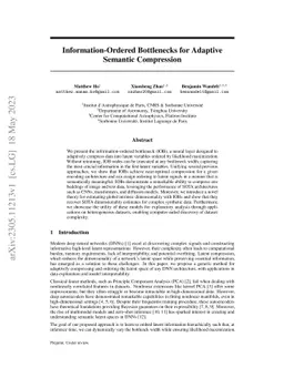 Information-Ordered Bottlenecks for Adaptive Semantic Compression