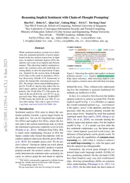Reasoning Implicit Sentiment with Chain-of-Thought Prompting