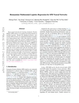 Riemannian Multinomial Logistics Regression for SPD Neural Networks