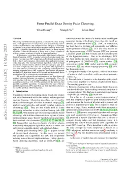 Faster Parallel Exact Density Peaks Clustering