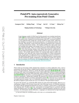 PointGPT: Auto-regressively Generative Pre-training from Point Clouds