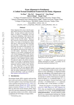 From Alignment to Entailment: A Unified Textual Entailment Framework for
  Entity Alignment