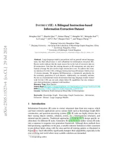 InstructIE: A Bilingual Instruction-based Information Extraction Dataset