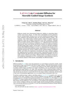 LaCon: Late-Constraint Diffusion for Steerable Guided Image Synthesis