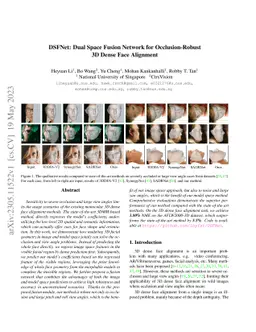 DSFNet: Dual Space Fusion Network for Occlusion-Robust 3D Dense Face
  Alignment