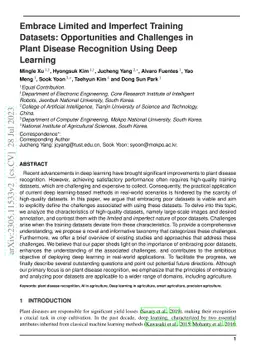 Embrace Limited and Imperfect Training Datasets: Opportunities and
  Challenges in Plant Disease Recognition Using Deep Learning