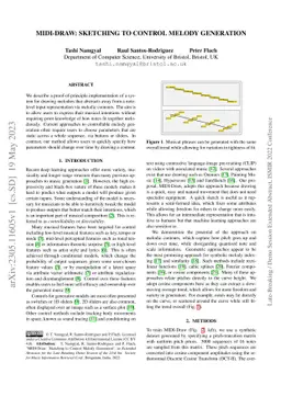 MIDI-Draw: Sketching to Control Melody Generation