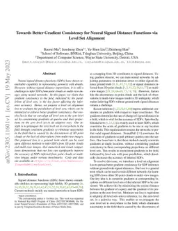 Towards Better Gradient Consistency for Neural Signed Distance Functions
  via Level Set Alignment