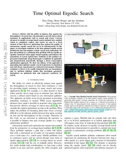 Time Optimal Ergodic Search