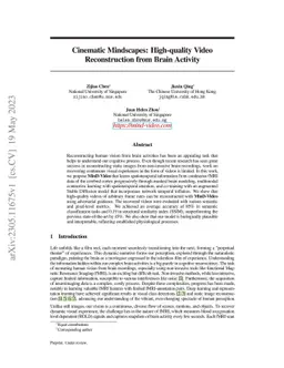 Cinematic Mindscapes: High-quality Video Reconstruction from Brain
  Activity