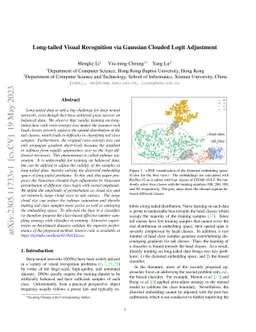 Long-tailed Visual Recognition via Gaussian Clouded Logit Adjustment