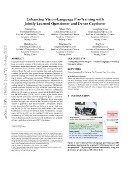 Enhancing Vision-Language Pre-Training with Jointly Learned Questioner
  and Dense Captioner