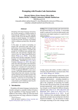 Prompting with Pseudo-Code Instructions