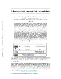 Pengi: An Audio Language Model for Audio Tasks
