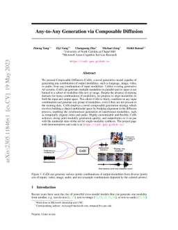 Any-to-Any Generation via Composable Diffusion