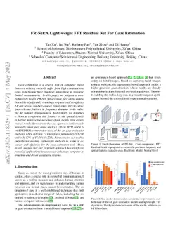 FR-Net:A Light-weight FFT Residual Net For Gaze Estimation