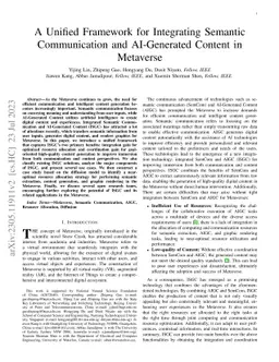 A Unified Framework for Integrating Semantic Communication and
  AI-Generated Content in Metaverse